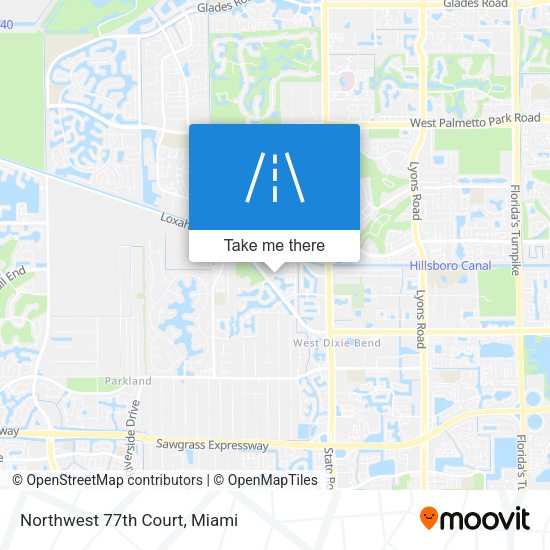 Northwest 77th Court map