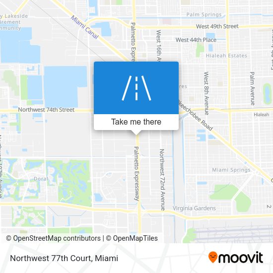 Northwest 77th Court map