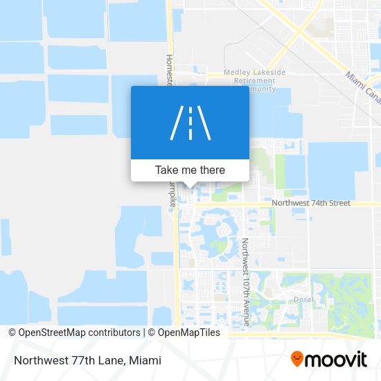 Mapa de Northwest 77th Lane