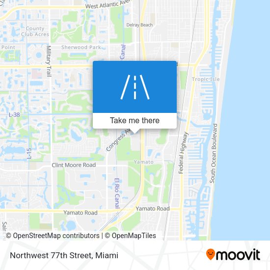 Mapa de Northwest 77th Street