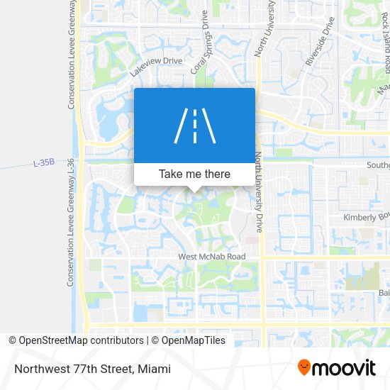 Mapa de Northwest 77th Street
