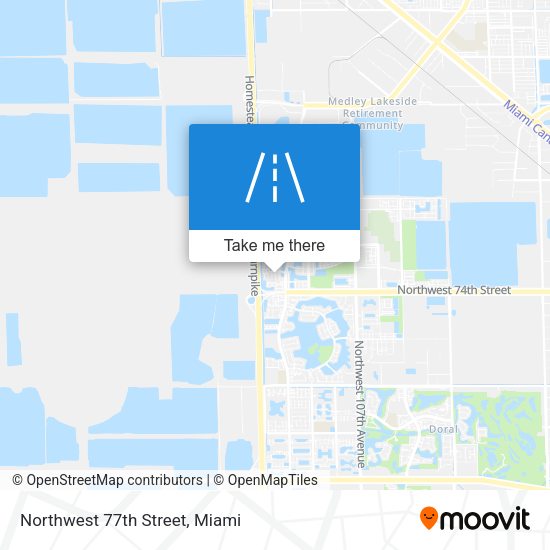 Northwest 77th Street map