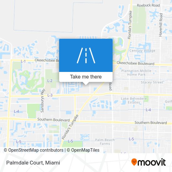 Mapa de Palmdale Court