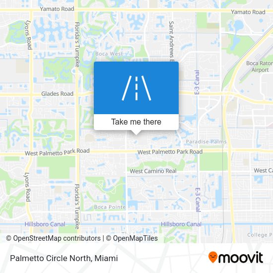 Palmetto Circle North map