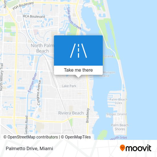 Mapa de Palmetto Drive