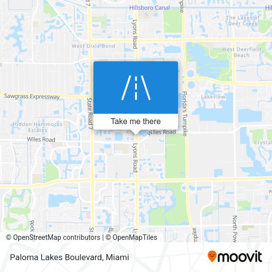 Paloma Lakes Boulevard map