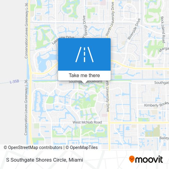 S Southgate Shores Circle map