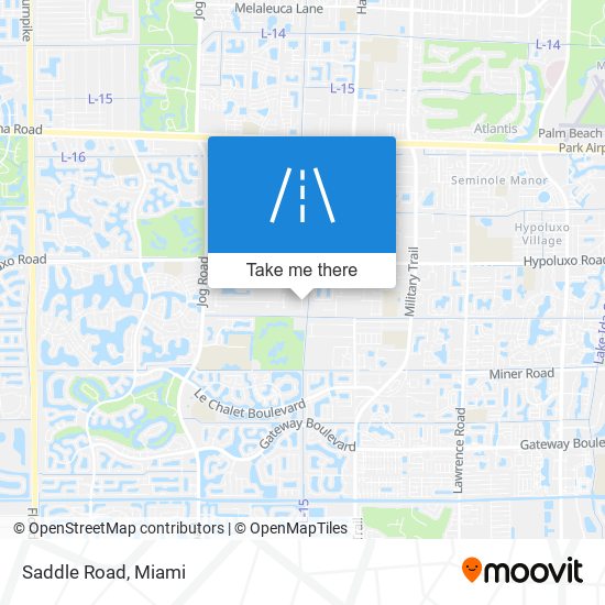 Saddle Road map