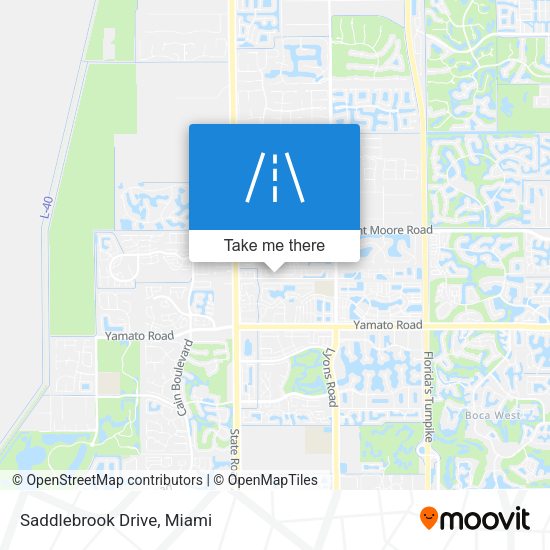 Mapa de Saddlebrook Drive