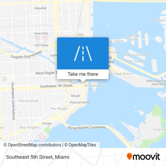 Southeast 5th Street map