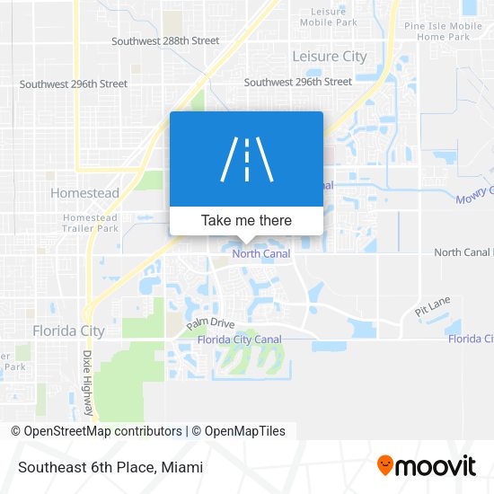 Southeast 6th Place map