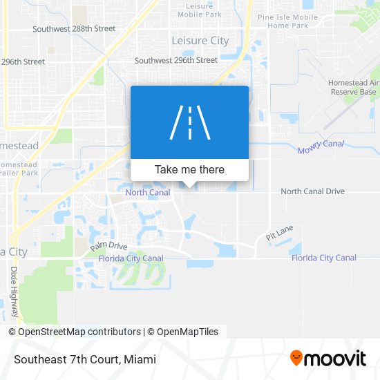 Southeast 7th Court map