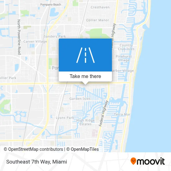 Southeast 7th Way map