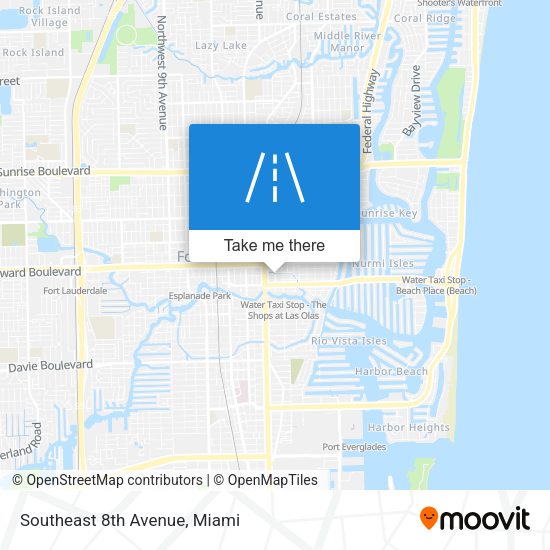 Mapa de Southeast 8th Avenue