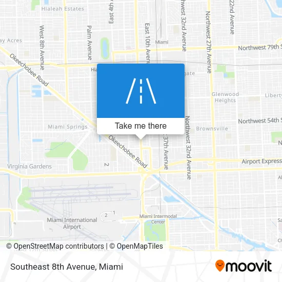 Southeast 8th Avenue map