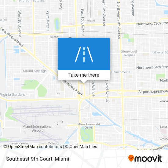 Southeast 9th Court map