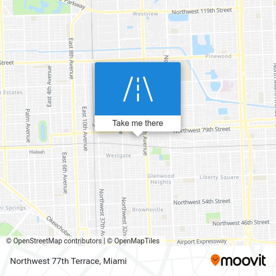 Mapa de Northwest 77th Terrace