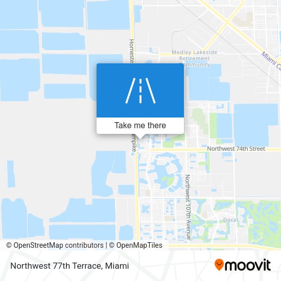 Mapa de Northwest 77th Terrace