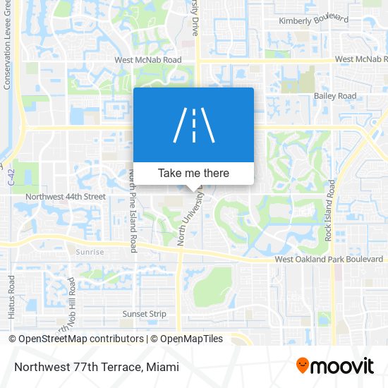 Northwest 77th Terrace map