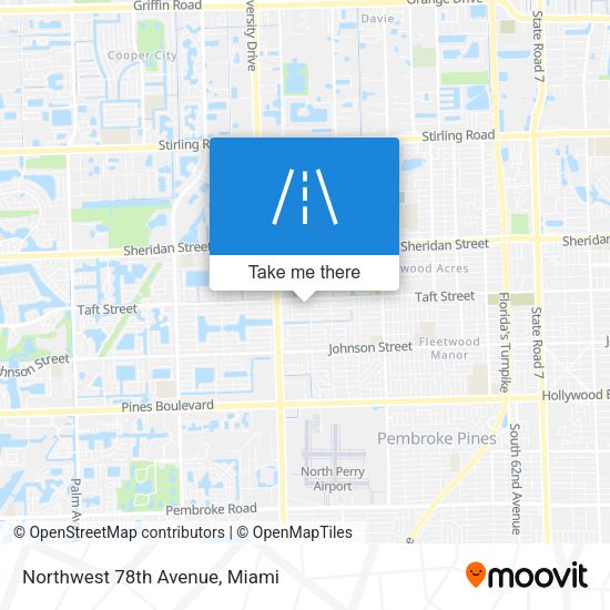 Northwest 78th Avenue map