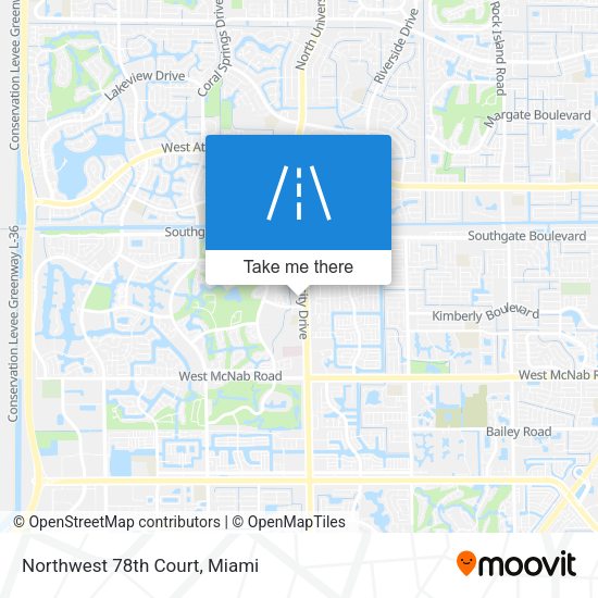 Mapa de Northwest 78th Court