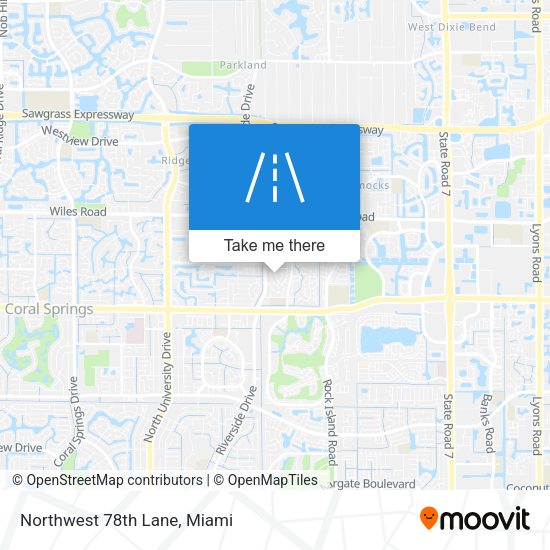 Mapa de Northwest 78th Lane