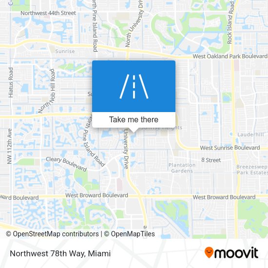 Northwest 78th Way map