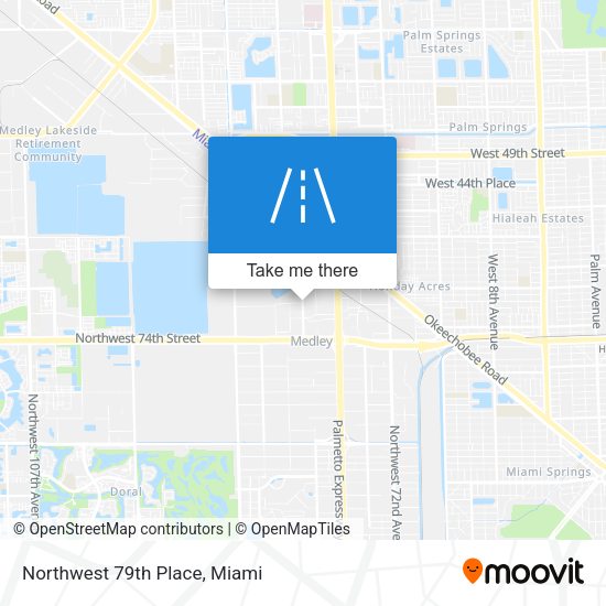 Mapa de Northwest 79th Place