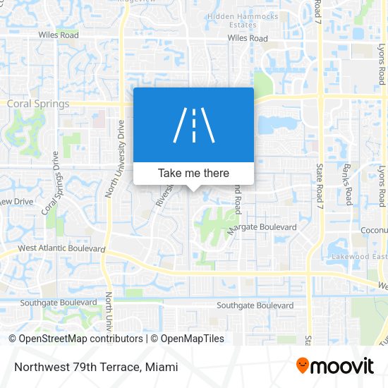Northwest 79th Terrace map