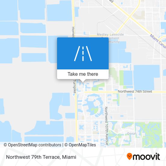 Northwest 79th Terrace map