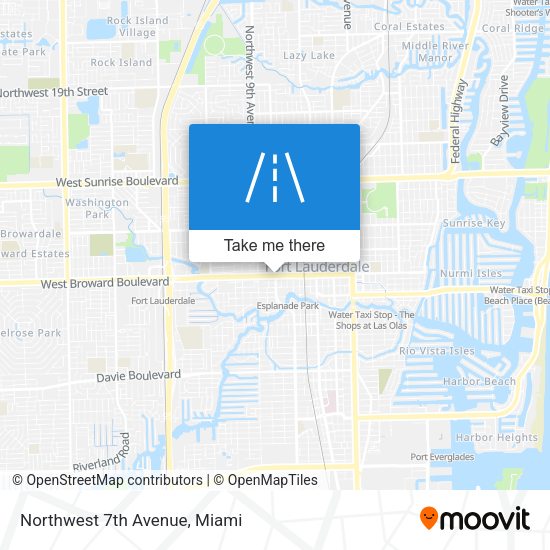 Mapa de Northwest 7th Avenue