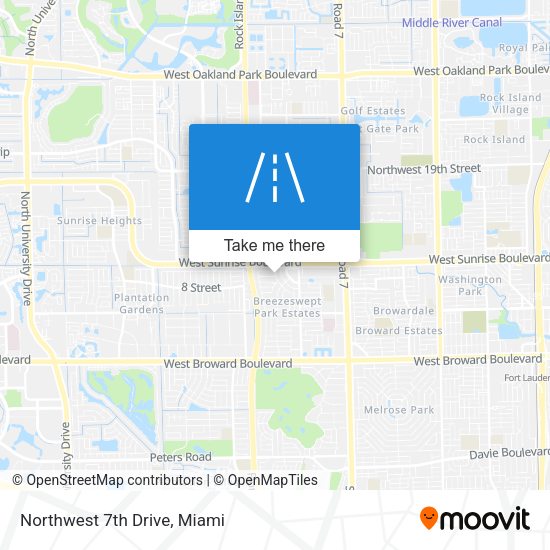 Mapa de Northwest 7th Drive