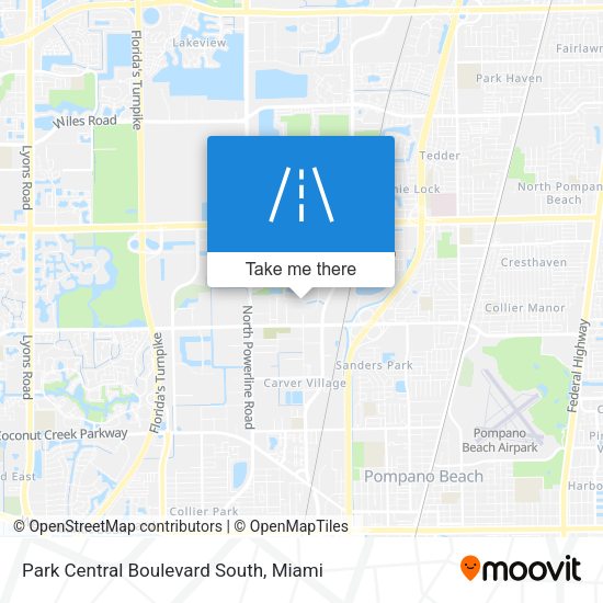 Mapa de Park Central Boulevard South
