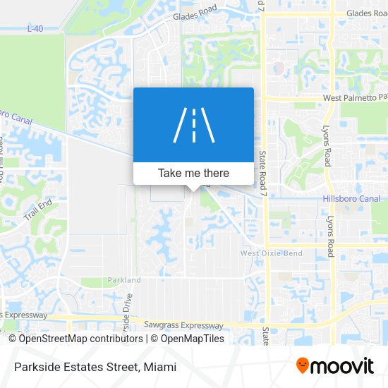 Parkside Estates Street map