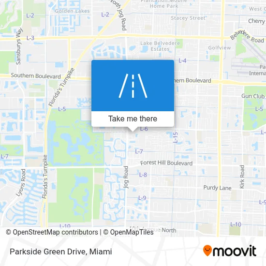 Parkside Green Drive map