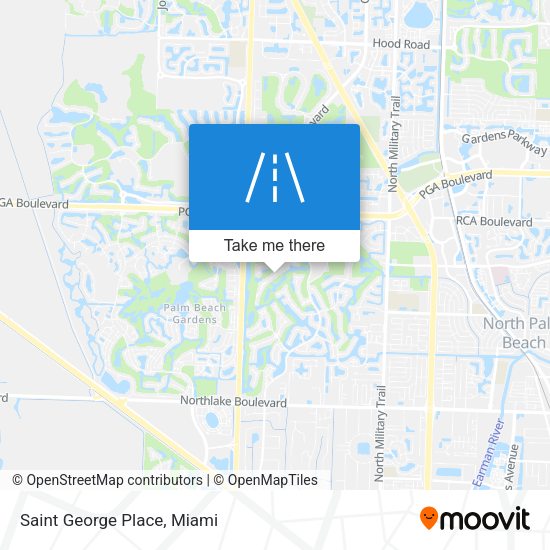 Saint George Place map