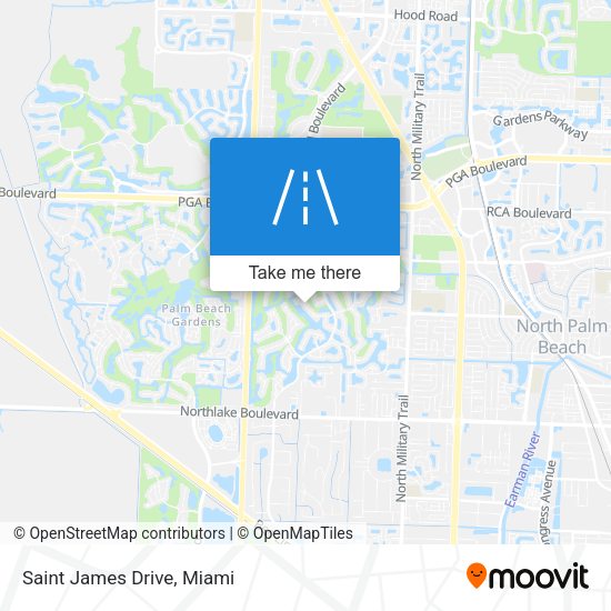 Saint James Drive map