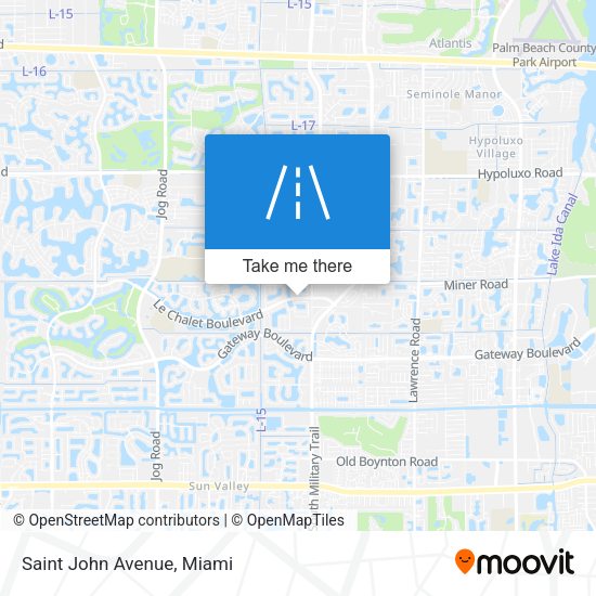 Mapa de Saint John Avenue