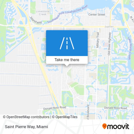 Saint Pierre Way map