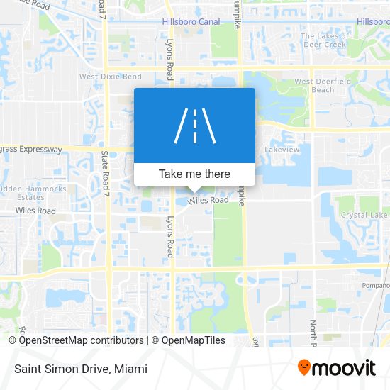 Mapa de Saint Simon Drive