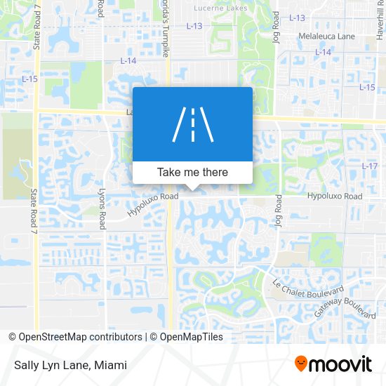 Mapa de Sally Lyn Lane