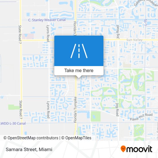 Mapa de Samara Street