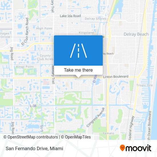 San Fernando Drive map