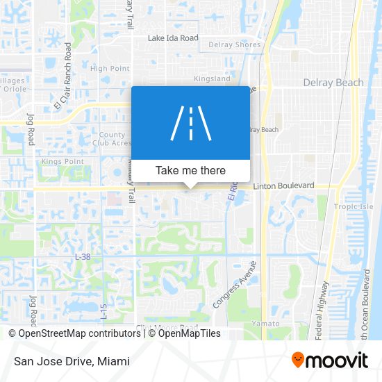 Mapa de San Jose Drive