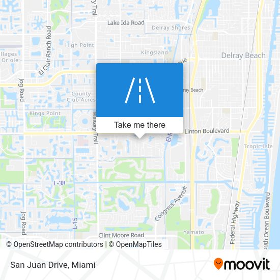 Mapa de San Juan Drive