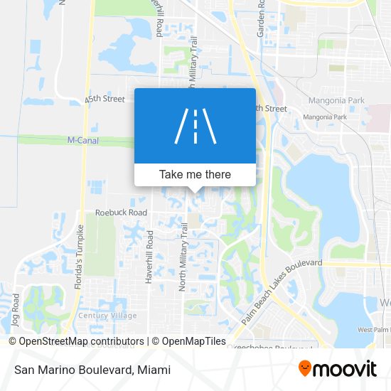Mapa de San Marino Boulevard