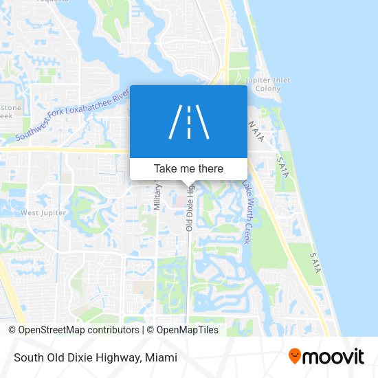 South Old Dixie Highway map