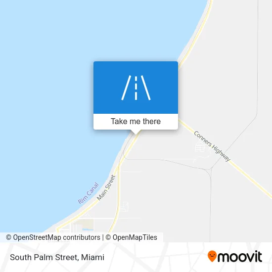 South Palm Street map