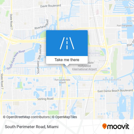 South Perimeter Road map