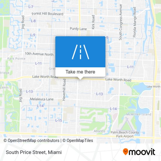 Mapa de South Price Street